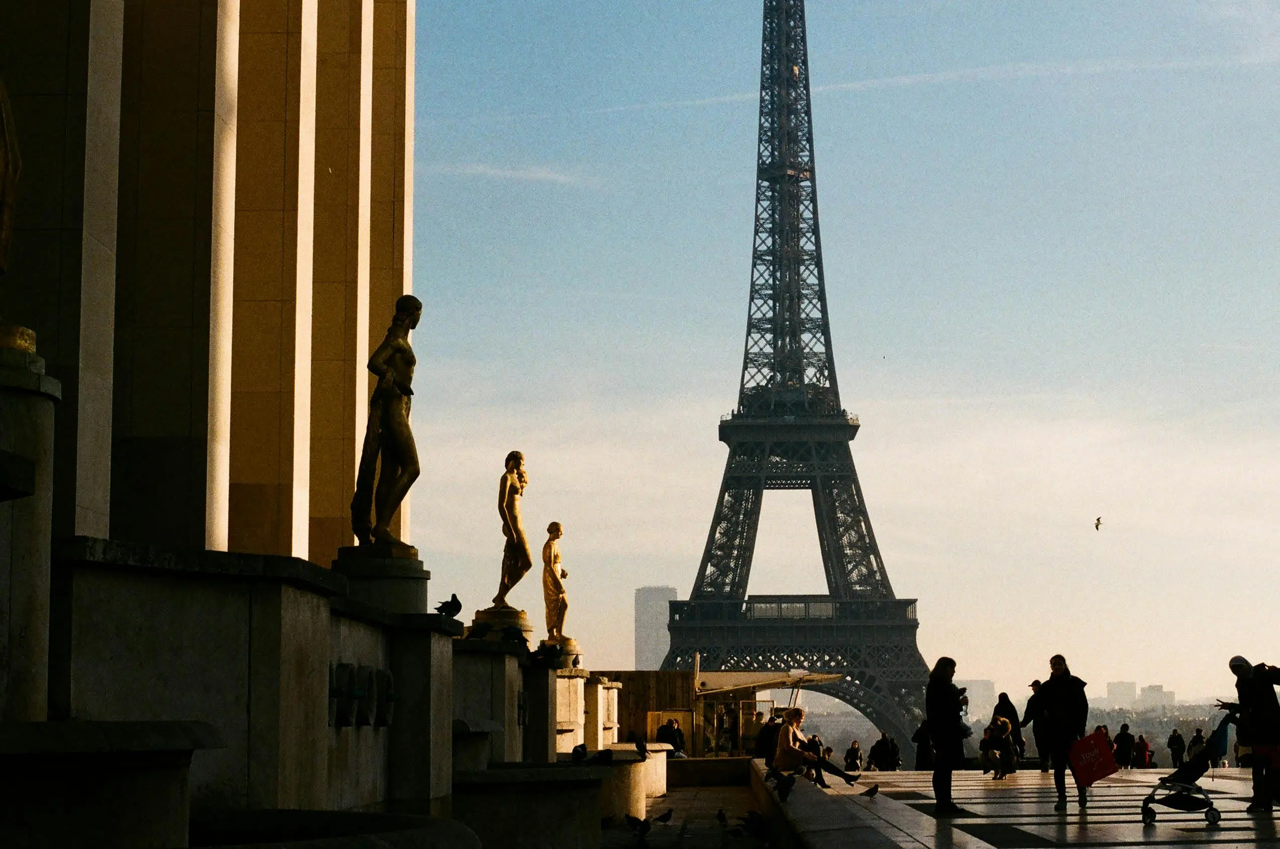 Vista de los techos de París desde un mirador