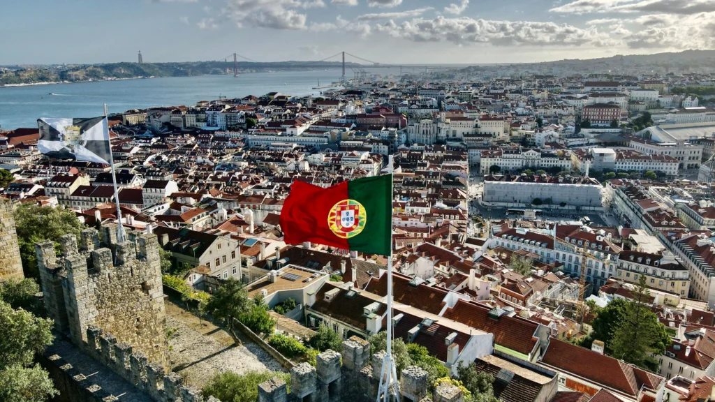 Vista panorámica de Lisboa desde el Castillo de San Jorge