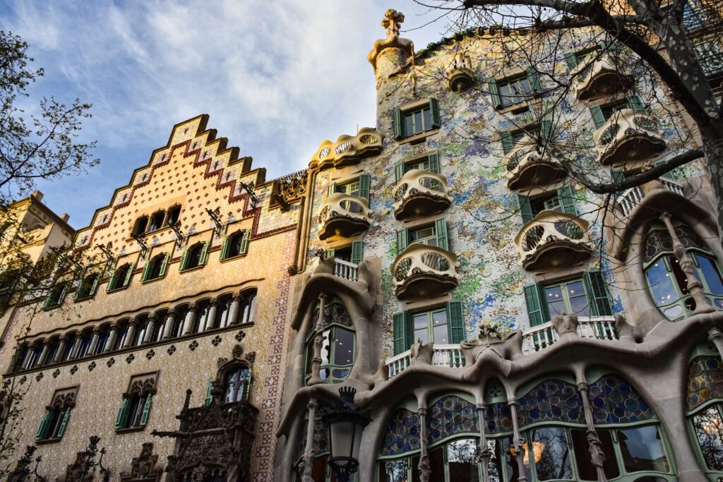 Edificios modernistas del Eixample en Barcelona